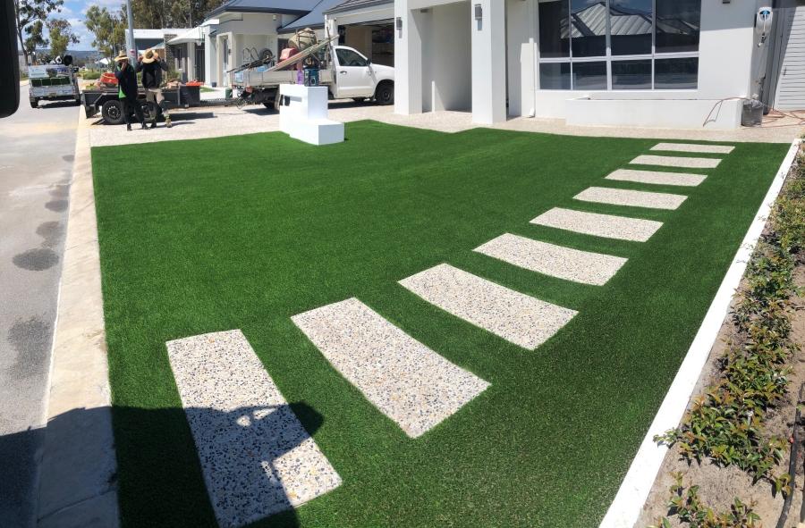 Commercial Fake Grass Installation 
