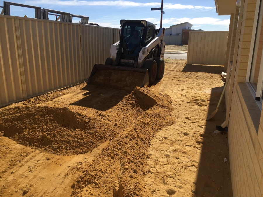 Eco landscape supply Site work for exposed Aggregate Perth wa
